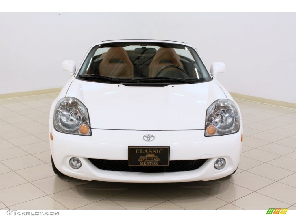 2004 MR2 Spyder Roadster - Super White / Tan photo #2