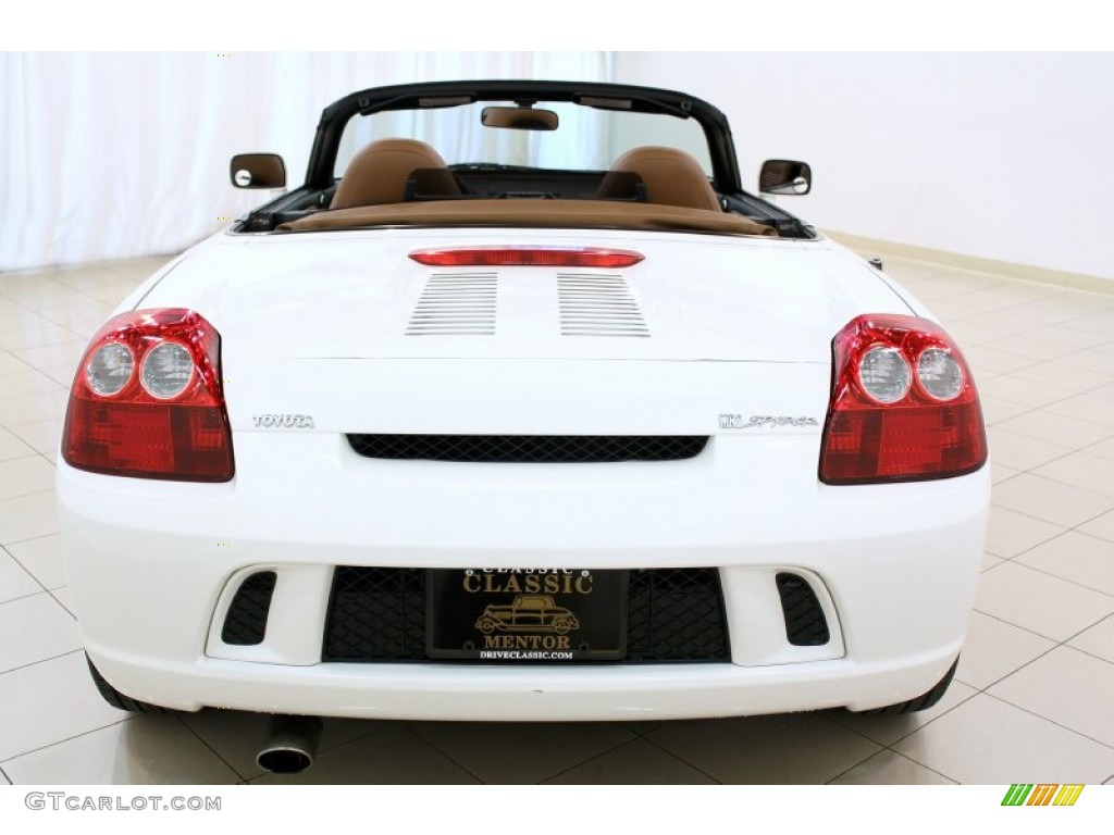 2004 MR2 Spyder Roadster - Super White / Tan photo #4