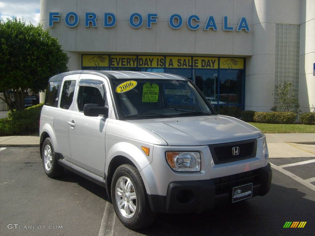 2006 Element EX-P AWD - Alabaster Silver Metallic / Gray/Blue photo #1