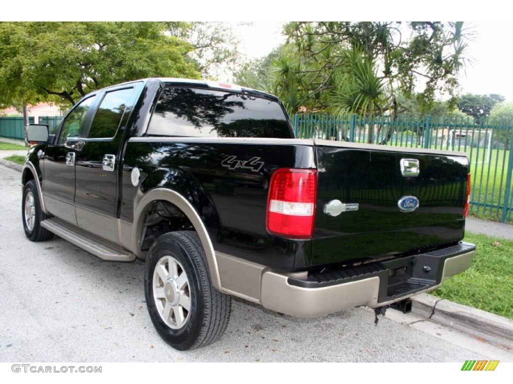 2005 F150 King Ranch SuperCrew 4x4 - Black / Castano Brown Leather photo #8