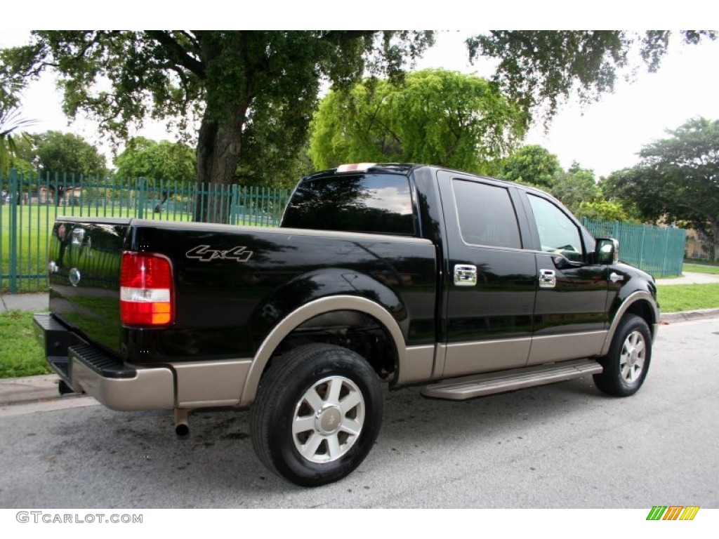 2005 F150 King Ranch SuperCrew 4x4 - Black / Castano Brown Leather photo #10