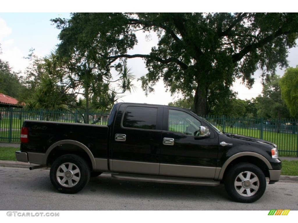 2005 F150 King Ranch SuperCrew 4x4 - Black / Castano Brown Leather photo #11