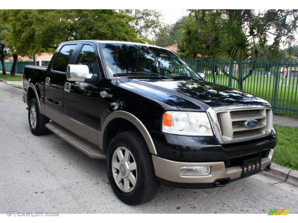 2005 F150 King Ranch SuperCrew 4x4 - Black / Castano Brown Leather photo #15