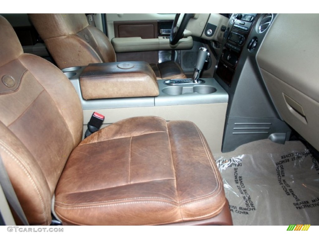 2005 F150 King Ranch SuperCrew 4x4 - Black / Castano Brown Leather photo #54
