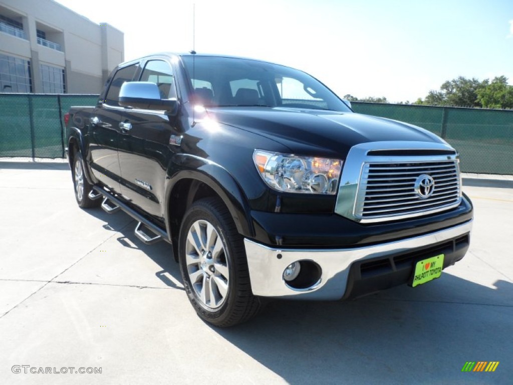 2011 Tundra Platinum CrewMax - Black / Redrock/Black photo #1