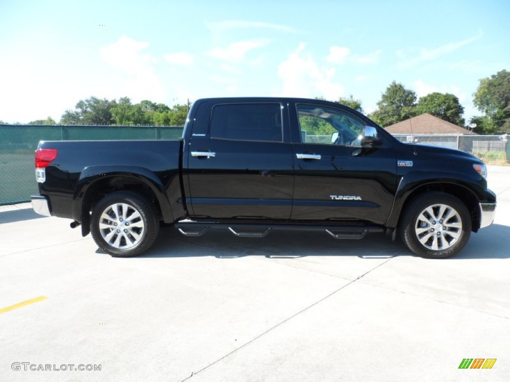 2011 Tundra Platinum CrewMax - Black / Redrock/Black photo #2