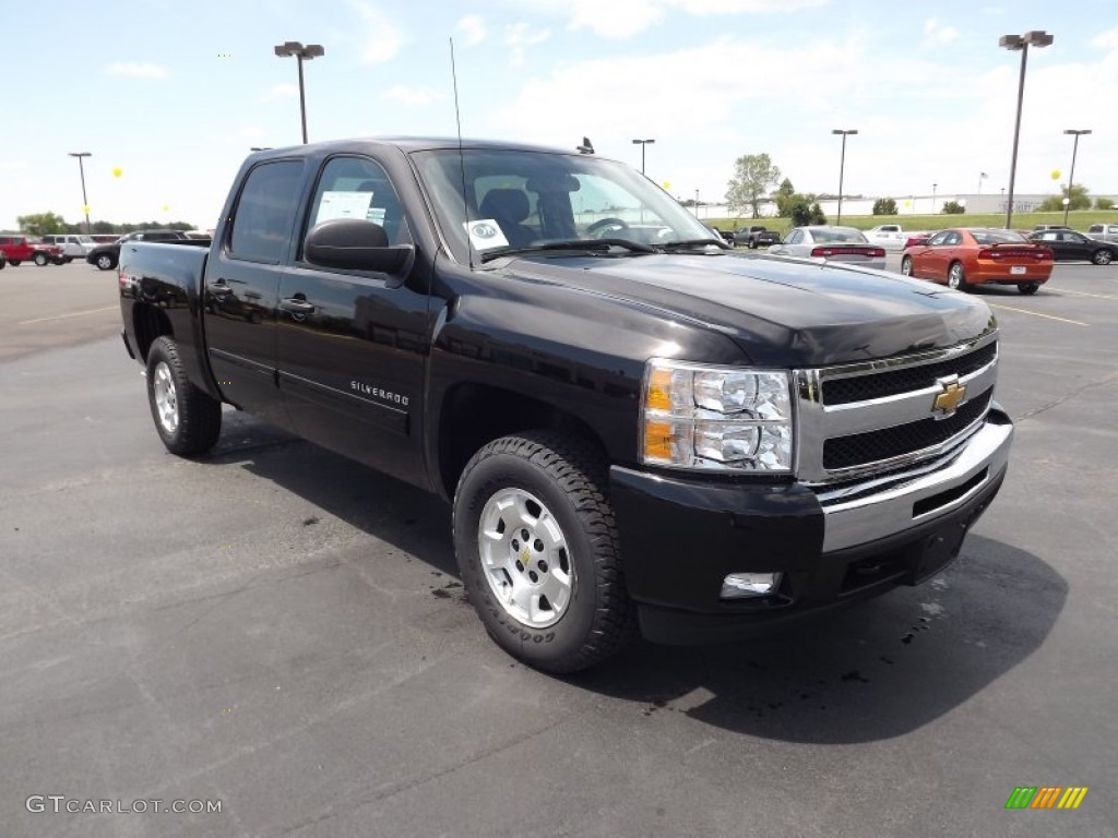 2011 Silverado 1500 LT Crew Cab 4x4 - Black / Ebony photo #3