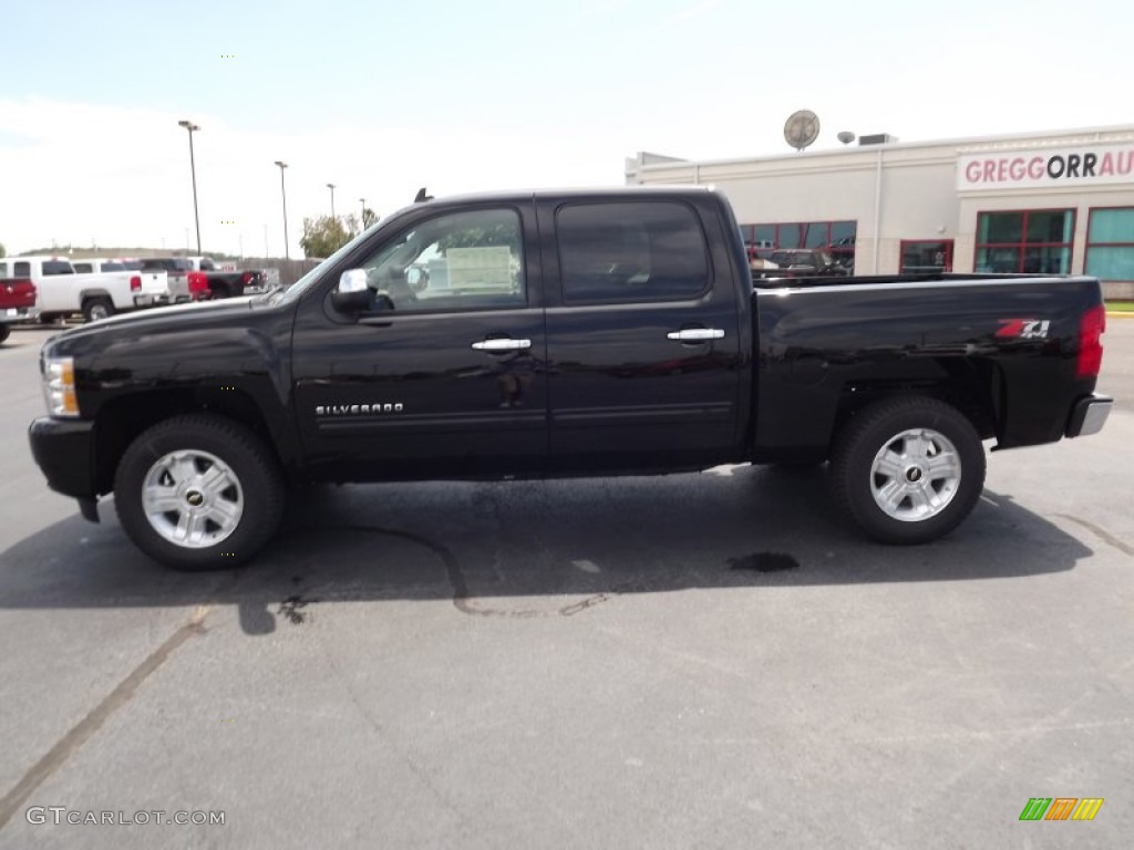 2011 Silverado 1500 LTZ Crew Cab 4x4 - Black / Dark Cashmere/Light Cashmere photo #8