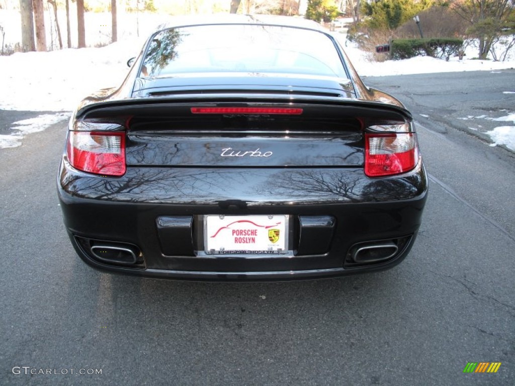 2007 911 Turbo Coupe - Black / Black/Terracotta photo #5