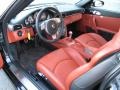 Black/Terracotta 2007 Porsche 911 Turbo Coupe Interior Color