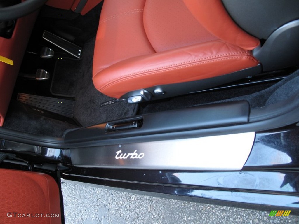 2007 911 Turbo Coupe - Black / Black/Terracotta photo #18