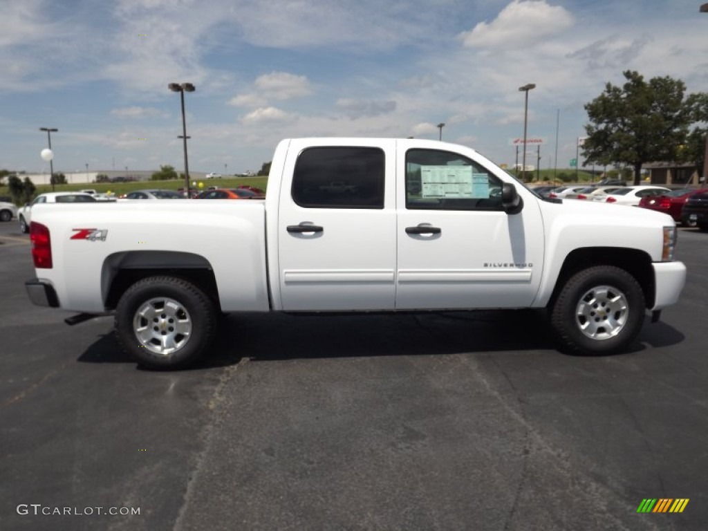 2011 Silverado 1500 LT Crew Cab 4x4 - Summit White / Light Titanium/Ebony photo #4