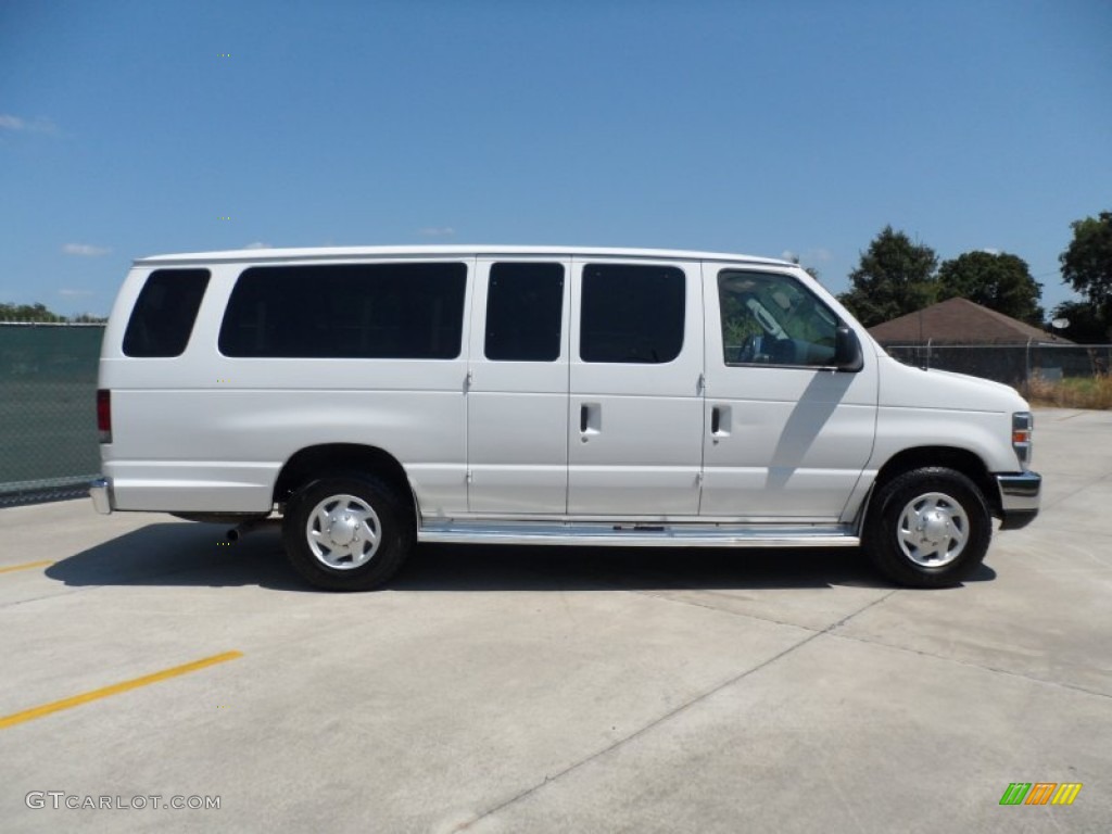 2008 E Series Van E350 Super Duty XLT 15 Passenger - Oxford White / Medium Flint photo #2