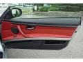 Coral Red/Black Dakota Leather Door Panel Photo for 2010 BMW 3 Series #52984711
