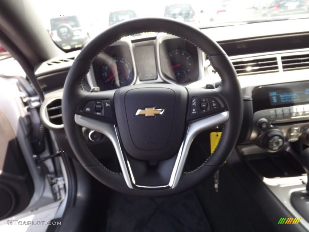 2012 Chevrolet Camaro LT Convertible Black Steering Wheel Photo #52985320