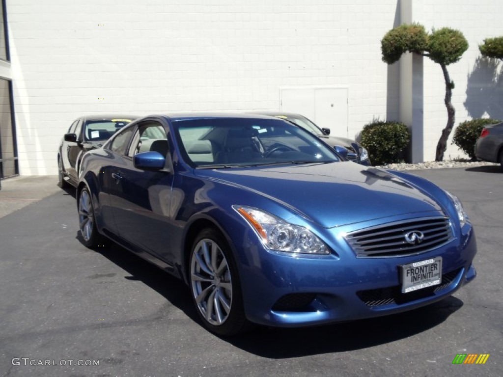 2008 G 37 S Sport Coupe - Athens Blue / Stone photo #8