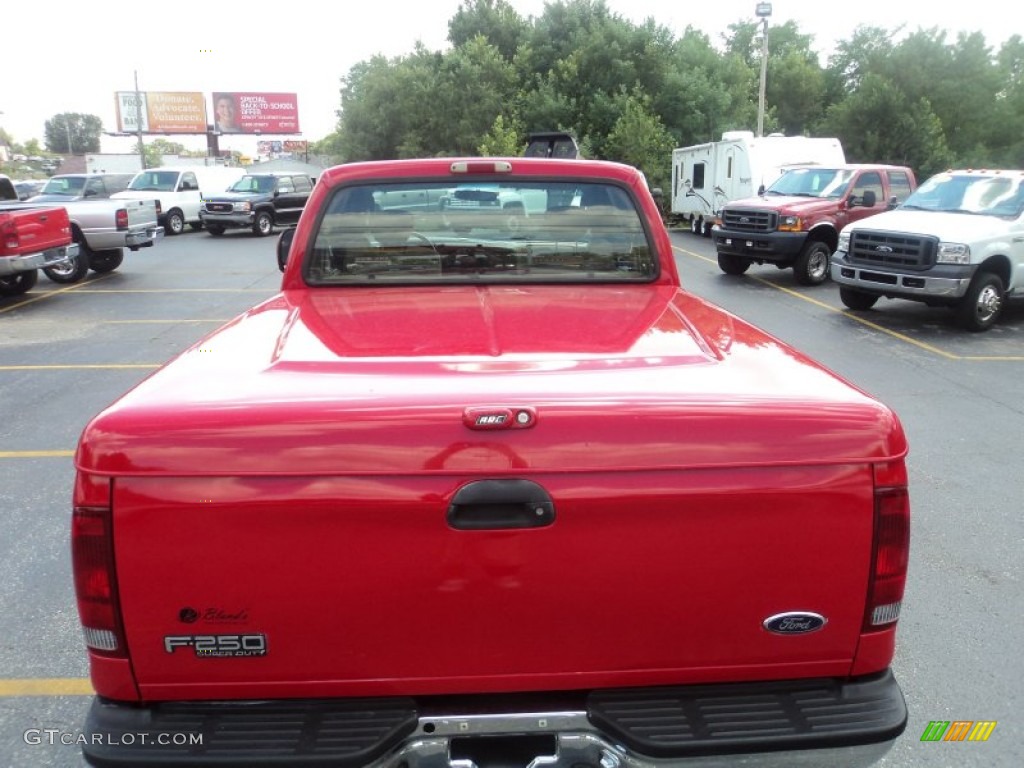 2003 F250 Super Duty XLT SuperCab 4x4 - Red Clearcoat / Medium Parchment Beige photo #6