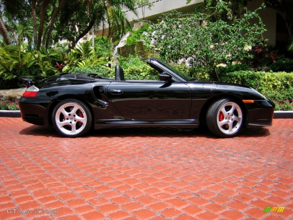 Black 2004 Porsche 911 Turbo Cabriolet Exterior Photo #52985728
