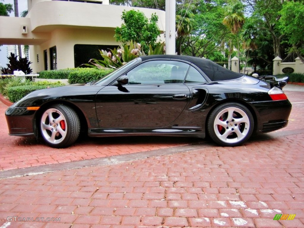 Black 2004 Porsche 911 Turbo Cabriolet Exterior Photo #52985740