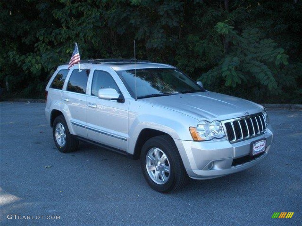 2008 Grand Cherokee Limited 4x4 - Bright Silver Metallic / Dark Khaki/Light Graystone photo #1
