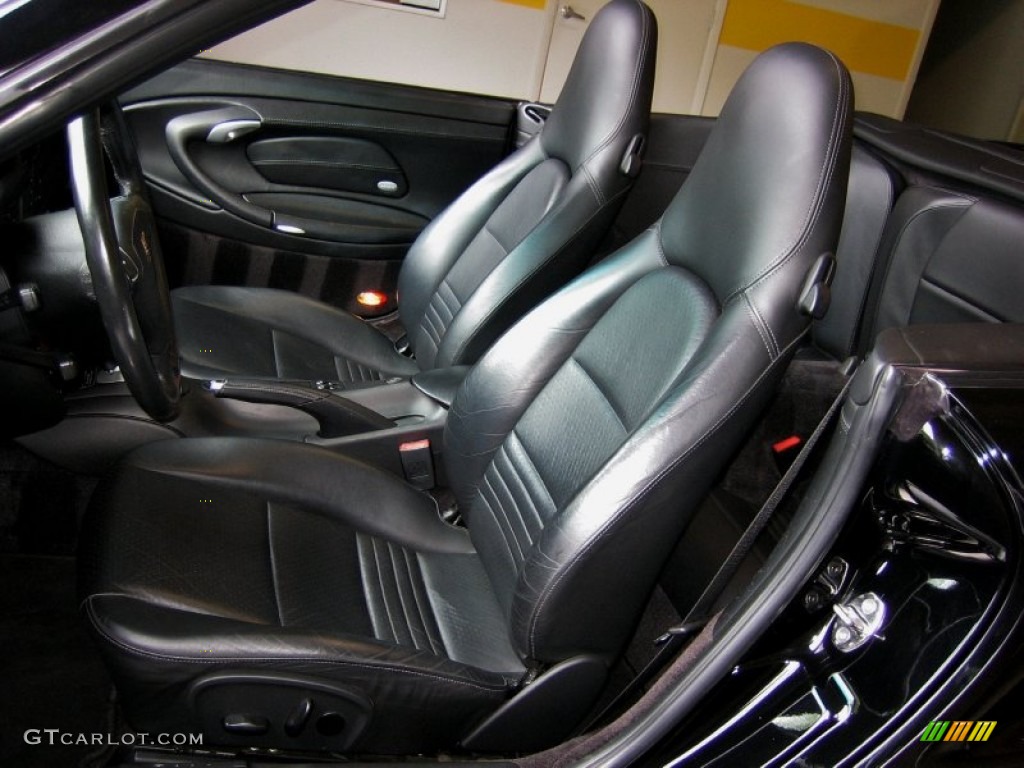 Black Interior 2004 Porsche 911 Turbo Cabriolet Photo #52985860