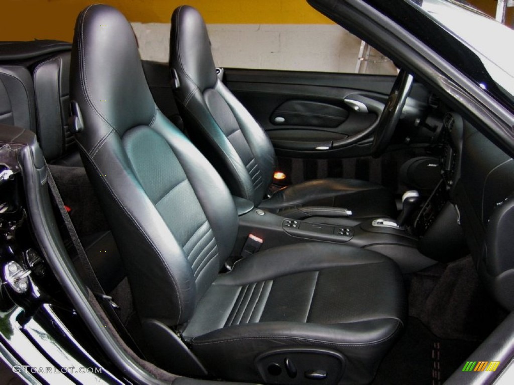 Black Interior 2004 Porsche 911 Turbo Cabriolet Photo #52985917