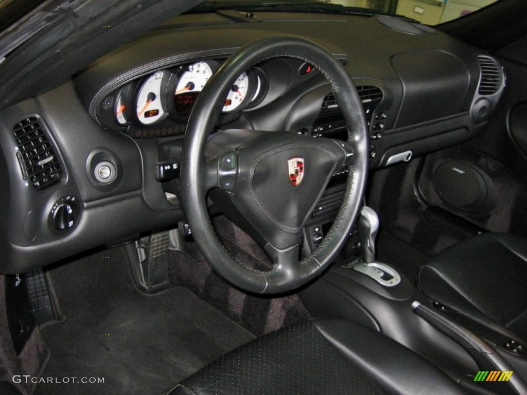 2004 Porsche 911 Turbo Cabriolet Black Dashboard Photo #52985974