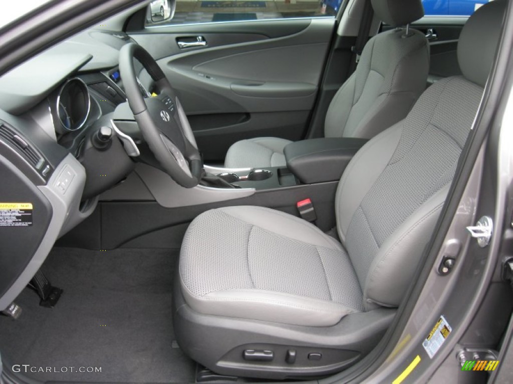 Gray Interior 2012 Hyundai Sonata SE 2.0T Photo #52986175