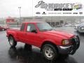 2001 Bright Red Ford Ranger XLT SuperCab 4x4  photo #1