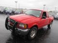 2001 Bright Red Ford Ranger XLT SuperCab 4x4  photo #6