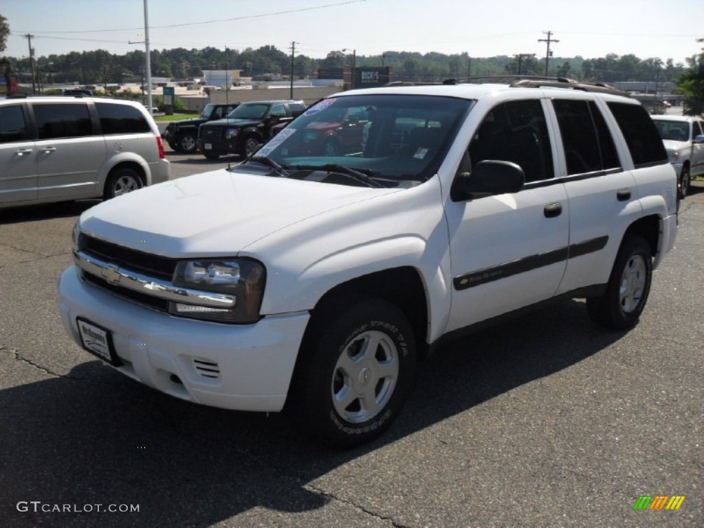 2003 TrailBlazer LS 4x4 - Summit White / Medium Pewter photo #1