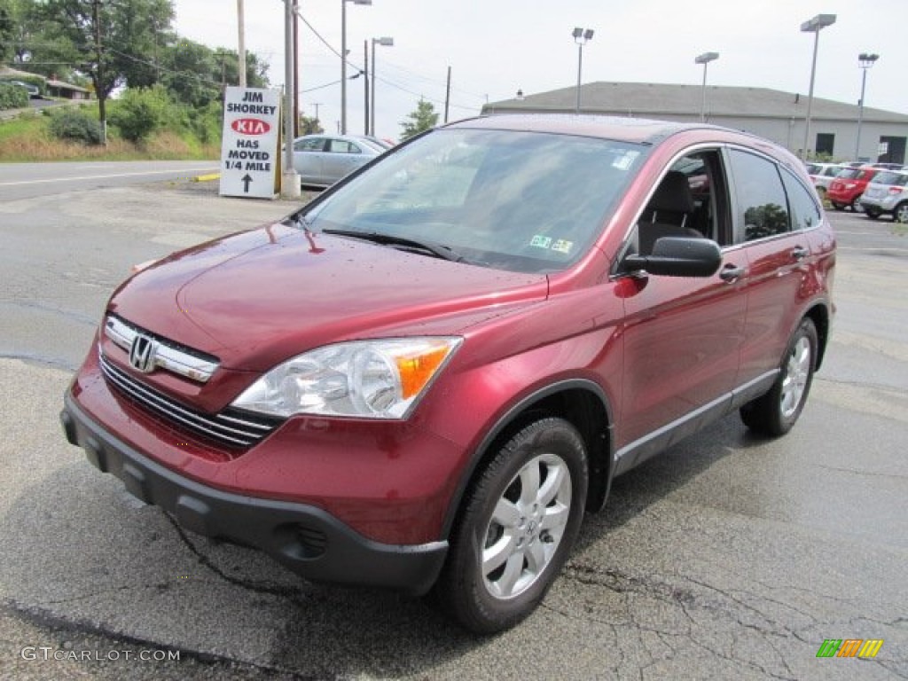 2008 CR-V EX 4WD - Tango Red Pearl / Gray photo #7