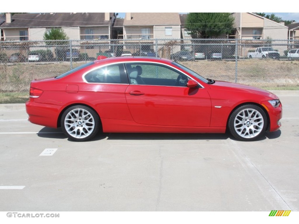 2008 3 Series 335i Coupe - Crimson Red / Gray photo #5