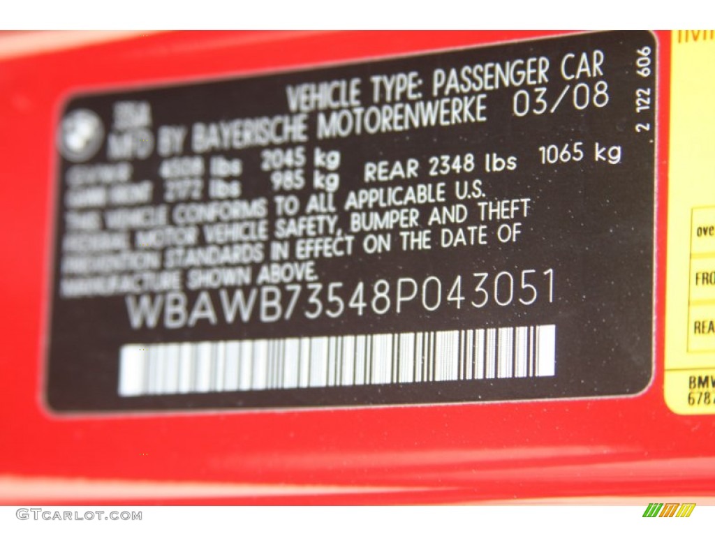 2008 3 Series 335i Coupe - Crimson Red / Gray photo #6