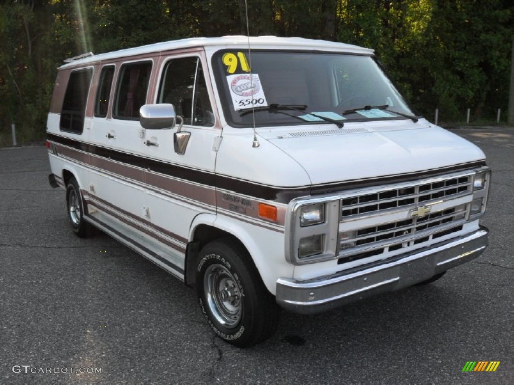 1991 Chevy Van G20 Conversion - White / Gray photo #5