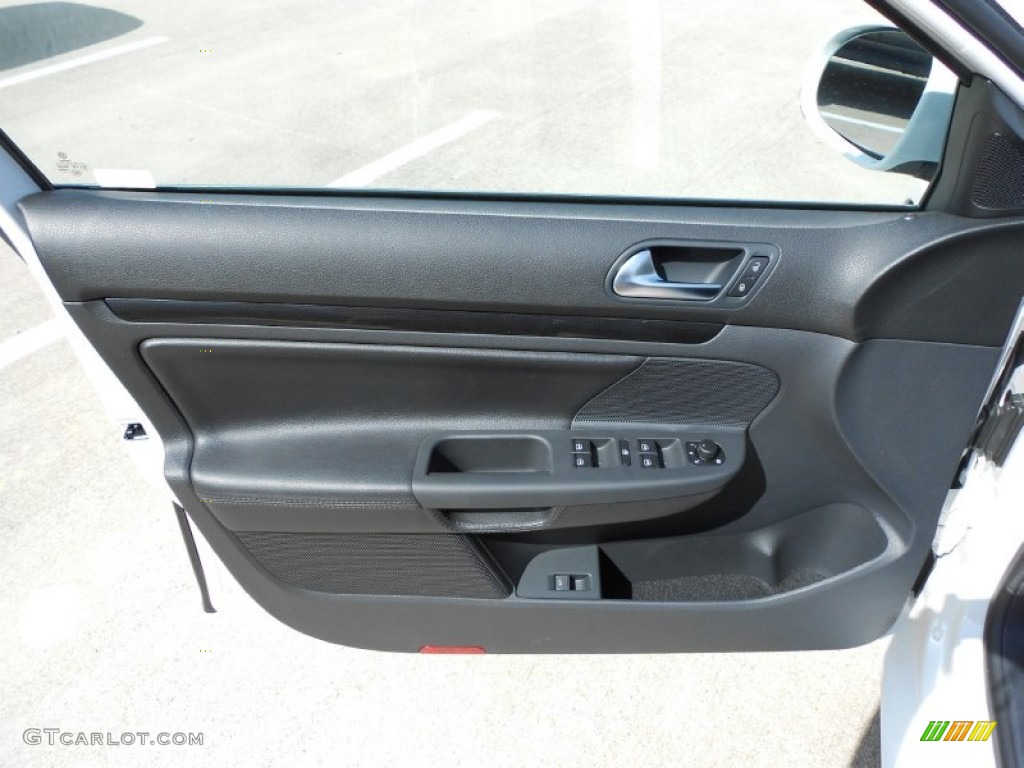 2012 Volkswagen Jetta TDI SportWagen Titan Black Door Panel Photo #52988074