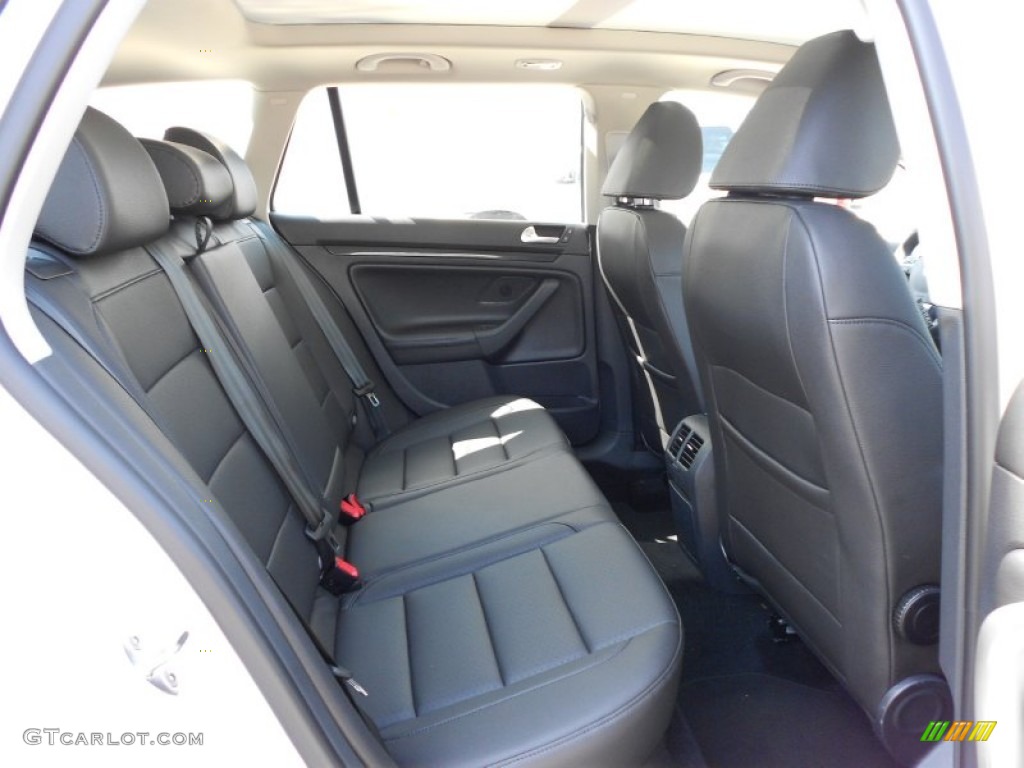 Titan Black Interior 2012 Volkswagen Jetta TDI SportWagen Photo #52988134