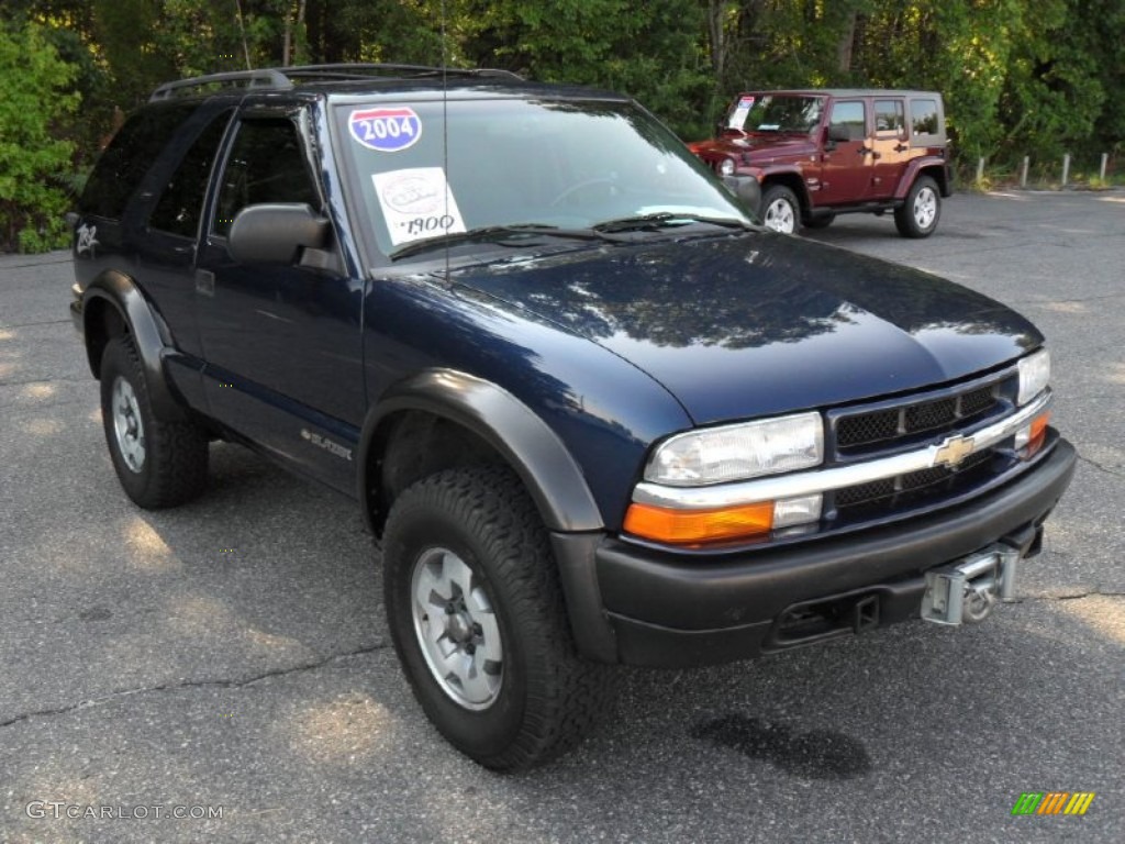 Indigo Blue Metallic 2004 Chevrolet Blazer LS 4x4 Exterior Photo #52988428