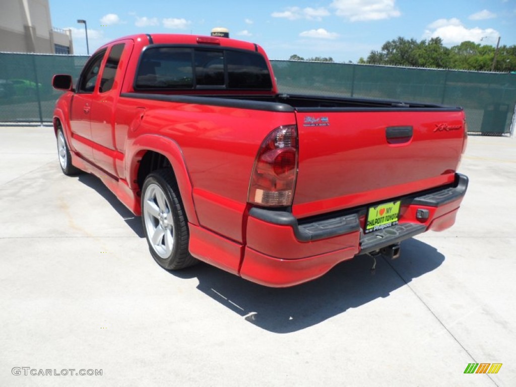 2006 Tacoma X-Runner - Radiant Red / Graphite Gray photo #5