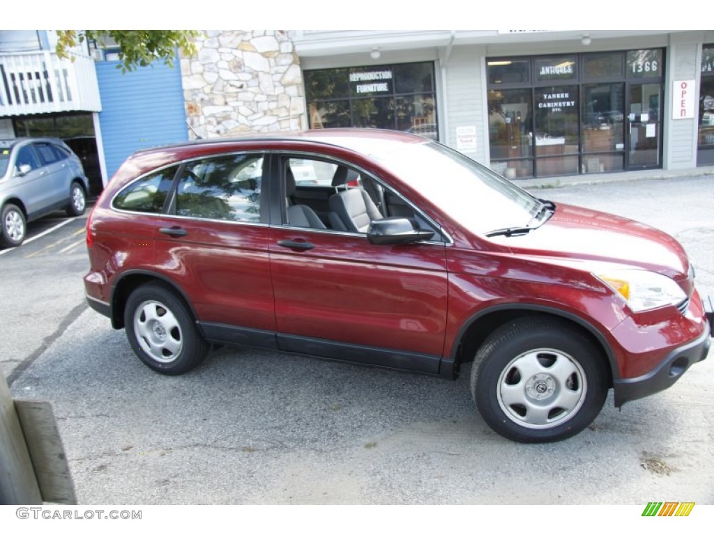 2008 CR-V LX 4WD - Tango Red Pearl / Gray photo #4