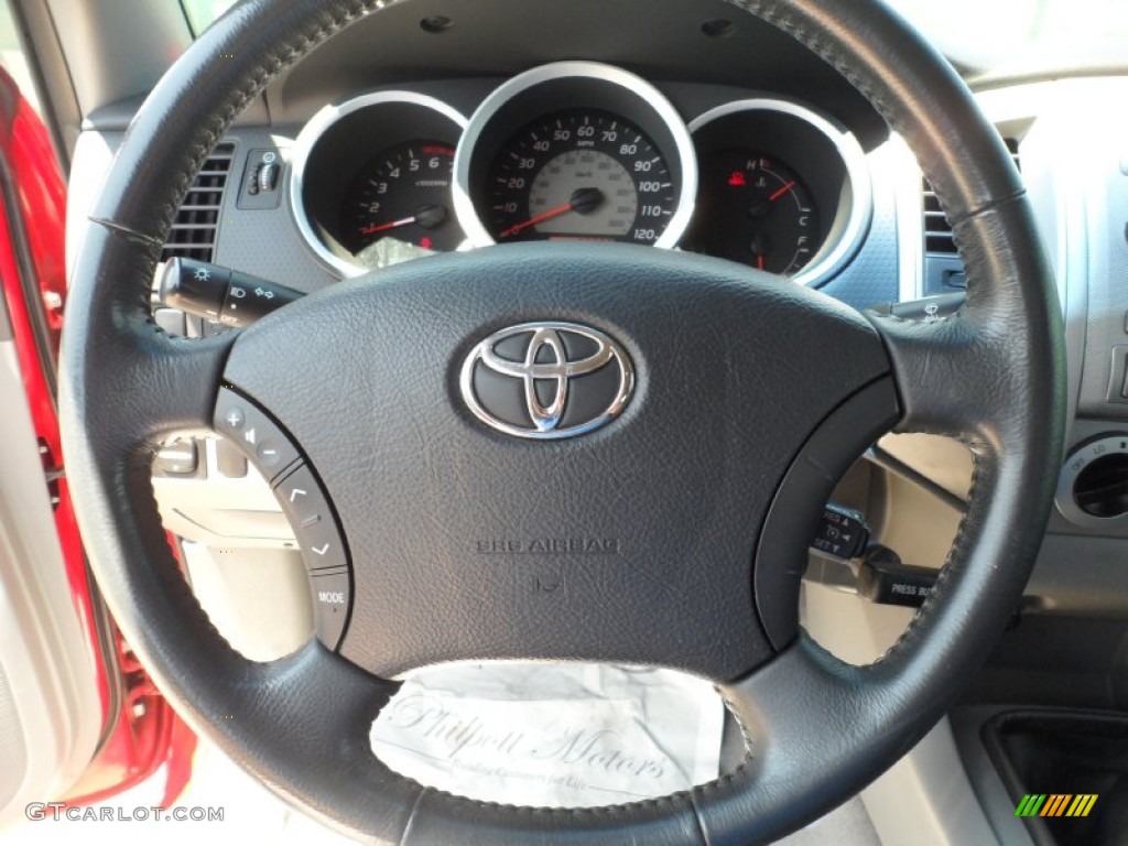 2006 Toyota Tacoma X-Runner Graphite Gray Steering Wheel Photo #52990213
