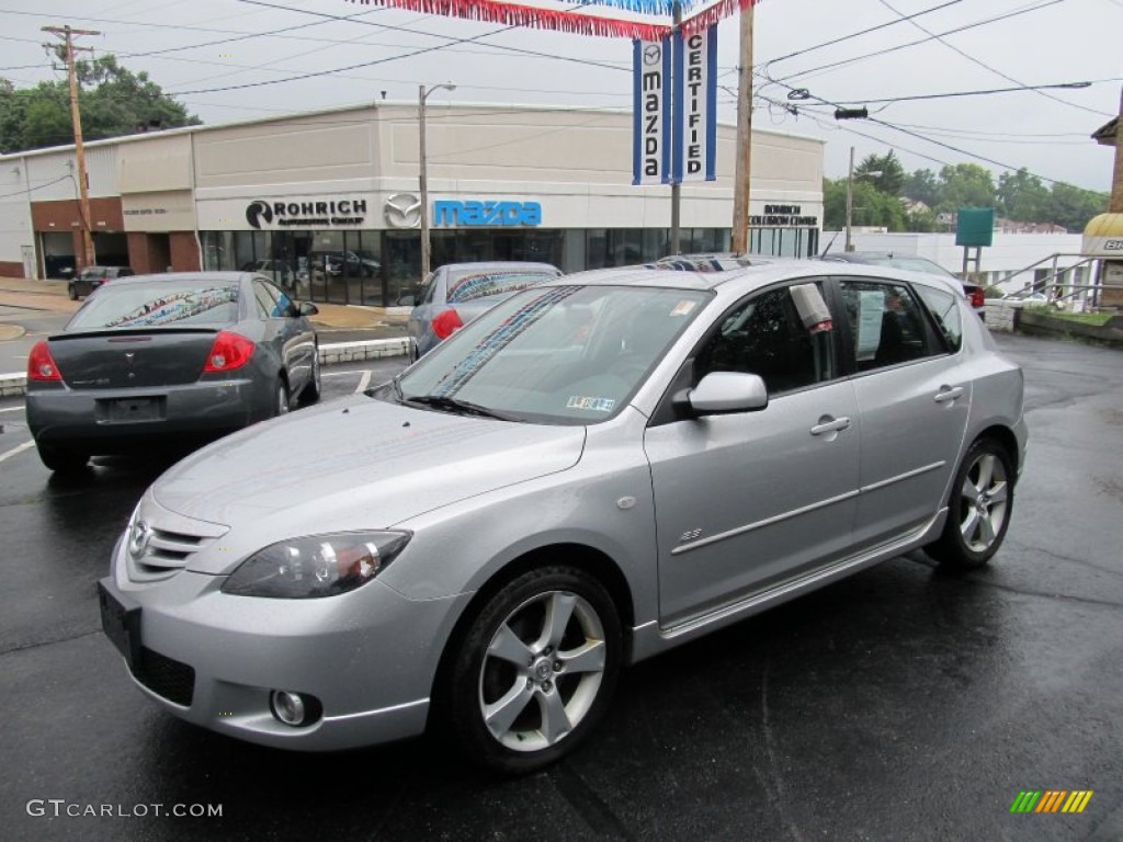 2006 MAZDA3 s Grand Touring Hatchback - Sunlight Silver Metallic / Black photo #1