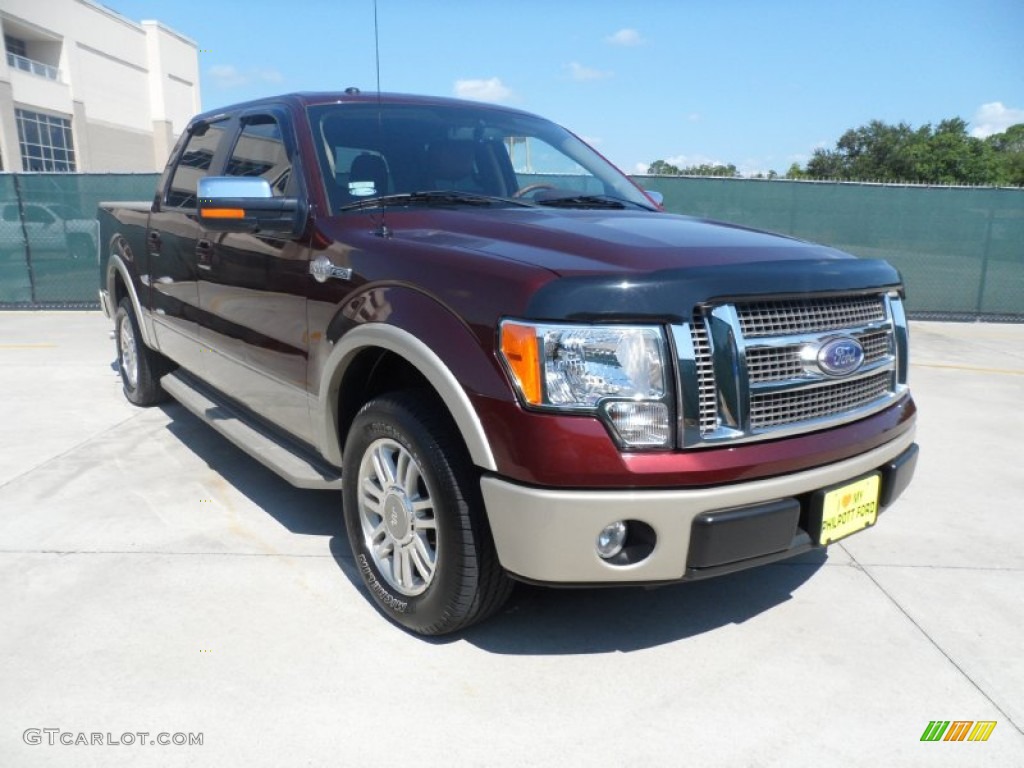2010 F150 King Ranch SuperCrew - Royal Red Metallic / Chapparal Leather photo #1