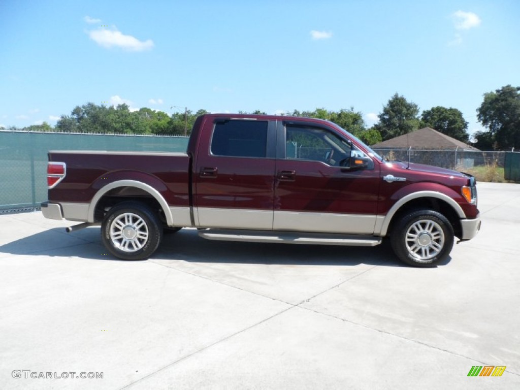 2010 F150 King Ranch SuperCrew - Royal Red Metallic / Chapparal Leather photo #2