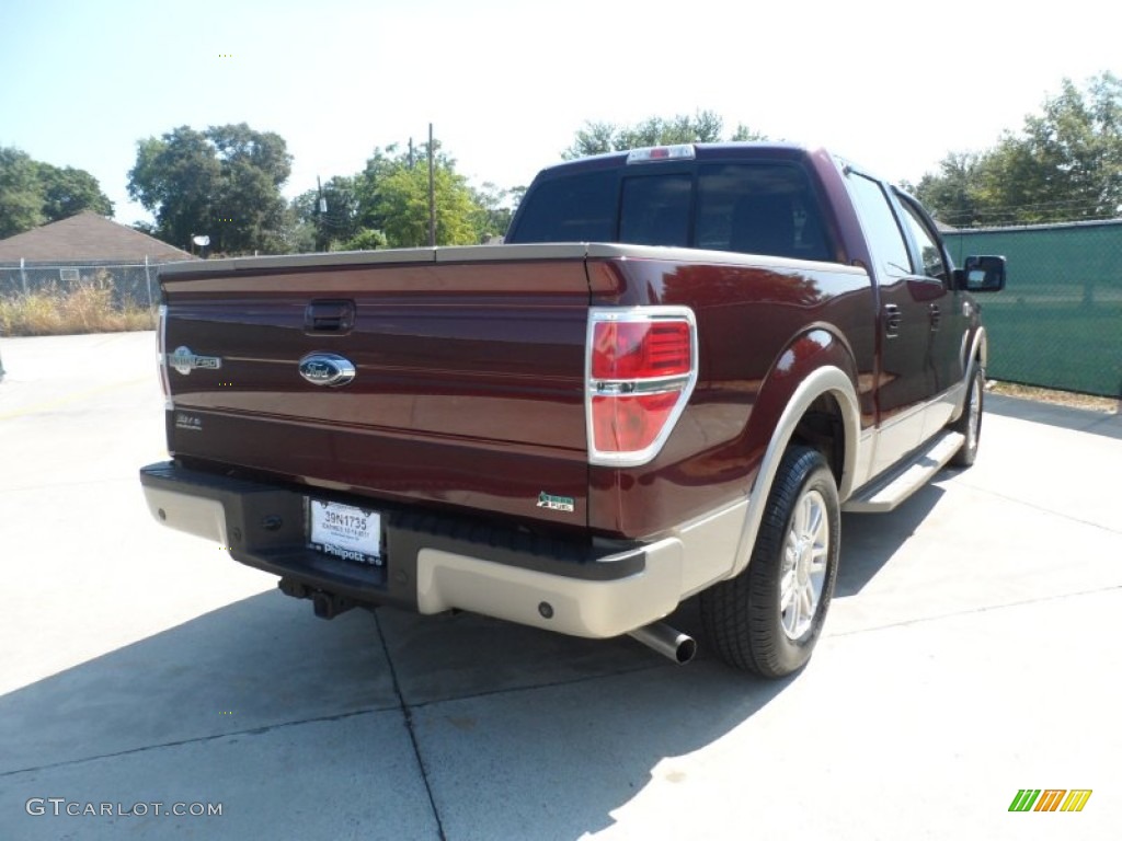 2010 F150 King Ranch SuperCrew - Royal Red Metallic / Chapparal Leather photo #3