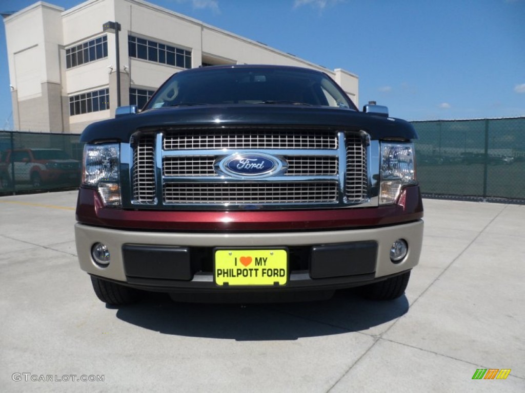 2010 F150 King Ranch SuperCrew - Royal Red Metallic / Chapparal Leather photo #9