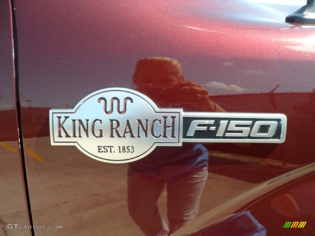 2010 F150 King Ranch SuperCrew - Royal Red Metallic / Chapparal Leather photo #16