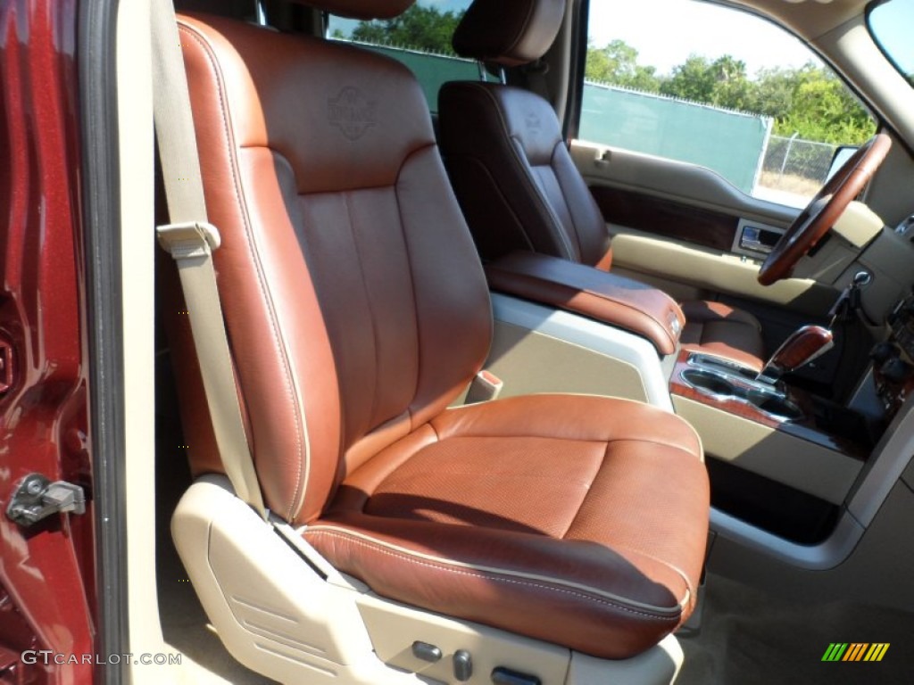 2010 F150 King Ranch SuperCrew - Royal Red Metallic / Chapparal Leather photo #29