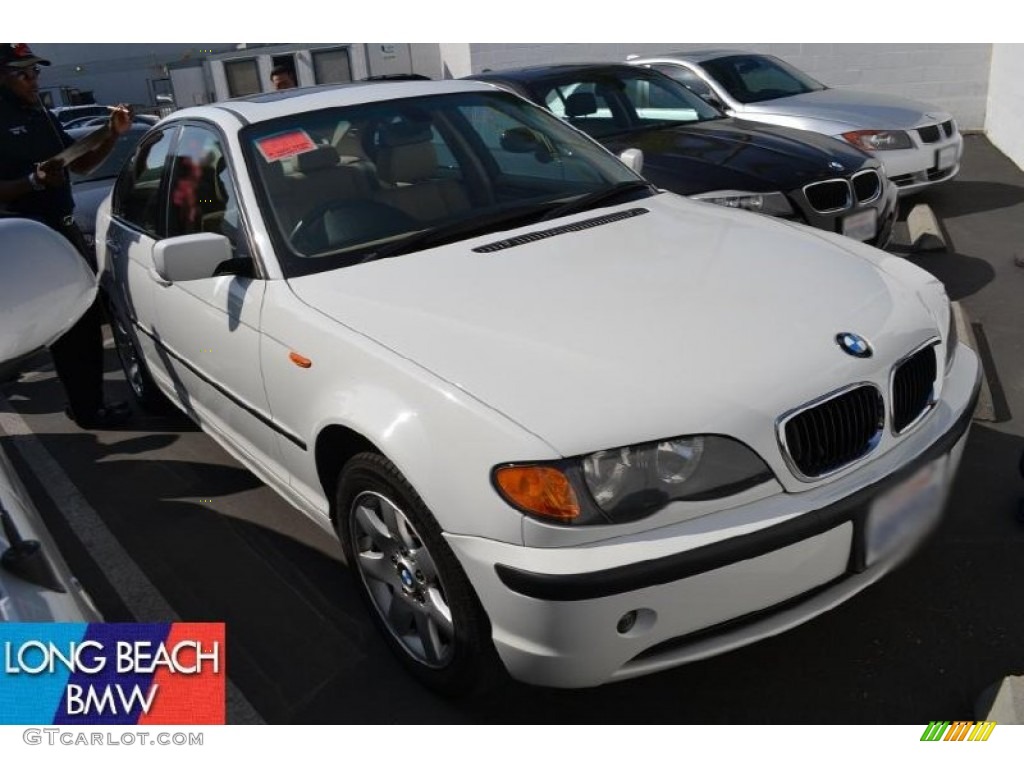 2005 3 Series 325i Sedan - Alpine White / Sand photo #1
