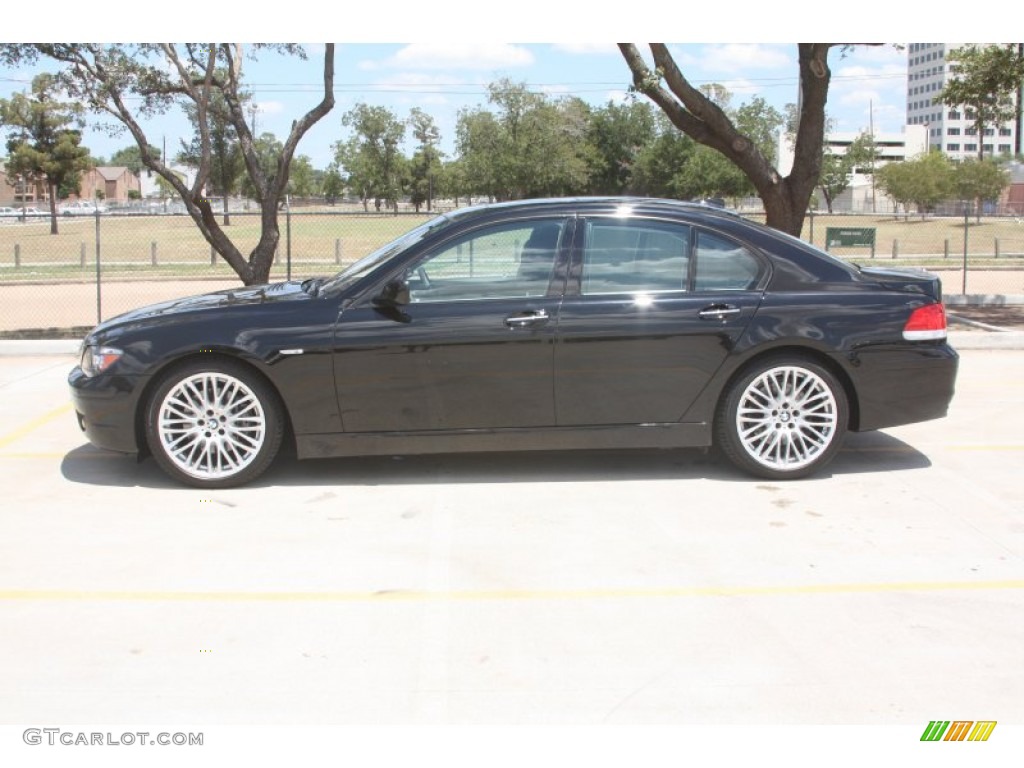 Black Sapphire Metallic 2008 BMW 7 Series 750i Sedan Exterior Photo #52993750